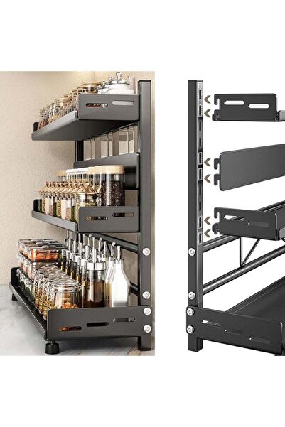 Generic TYCOM 3 Tier Adjustable Spice Rack Kitchen Shelf Organizer Countertop...