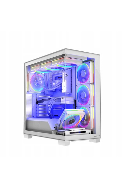 Kraft&dele Carcasă PC MODECOM Volcano Stellar 8F ARGB Midi Tower ATX Albă