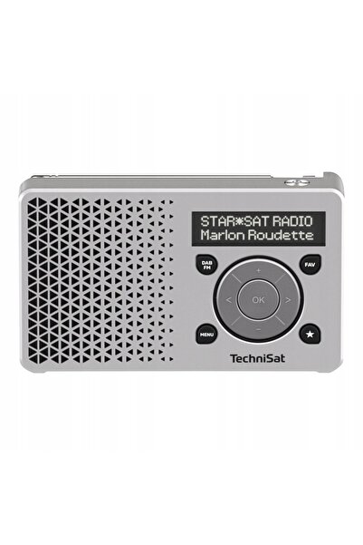 TECHNİSAT Radio portabil DigitRadio 1 FM DAB+ RDS Alb-argintiu