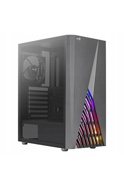 Kraft&dele Carcasă PC Aerocool PGS Delta RGB Midi Tower ATX cu fereastră, neagră