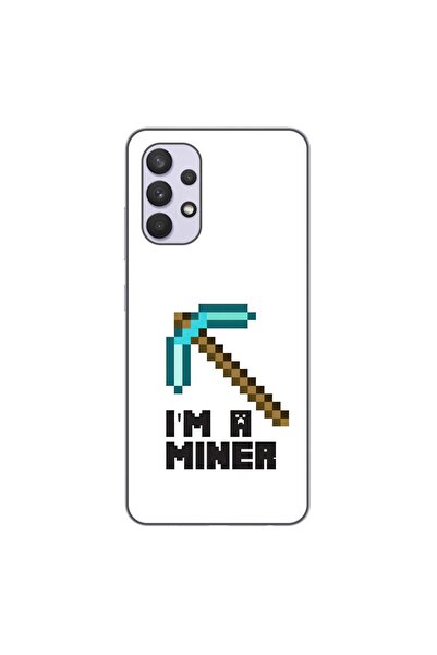 OEM Husa compatibila cu Samsung Galaxy A32 5G Silicon Gel Tpu Model Minecraft...