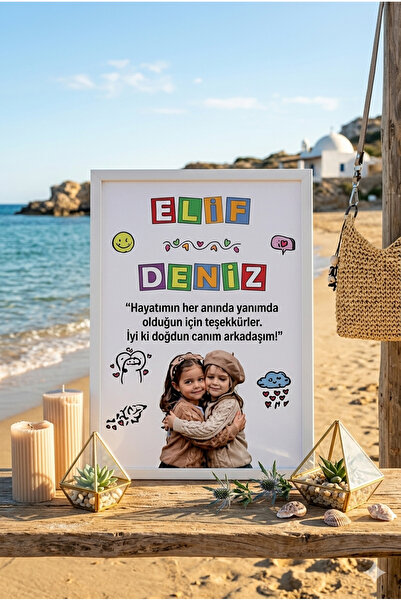 ÇELİKLER HEDİYE Kişiye Özel Çocukluk Fotoğraflı Çerçeve | İsim ve Mesajlı Fot...