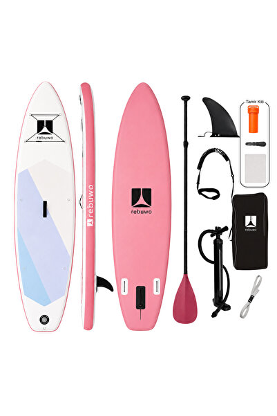 Rebuwo Şişme Sup Board Pembe Stand Up Paddle Board 320*84*15 cm