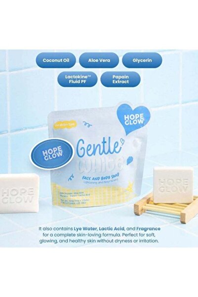 Hope glow Gentle White Soap Bar – Deep Cleansing Formula for a Fresh and Glow...