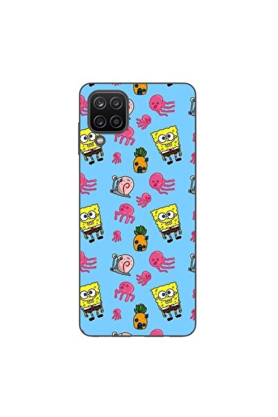 OEM Case compatible with Samsung Galaxy A12 Silicone Gel Tpu Model Spongebob ...