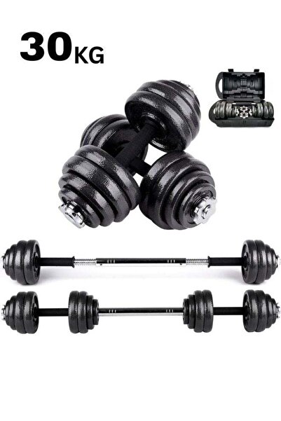 Generic Adjustable Dumbbell Set (Dumbbell and Barbell) 30 kg – Versatile Stre...