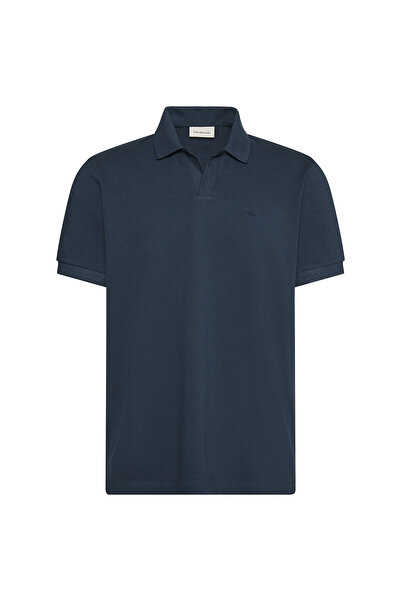 Calvin Klein Erkek Normal Kesim Pamuklu Kısa Kollu Lacivert Polo Yaka T-Shirt