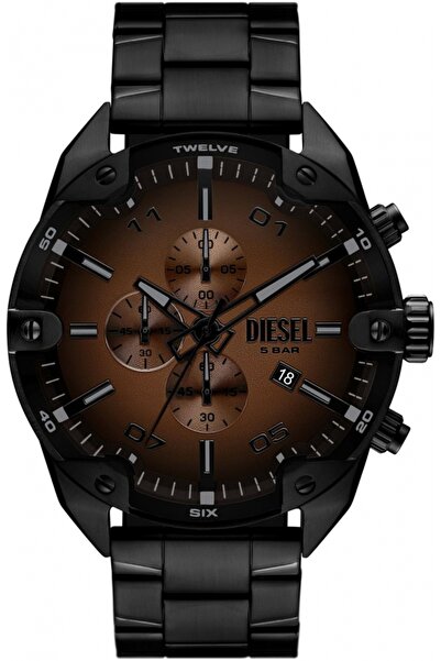 Diesel Ceas de modă negru pentru bărbați DZ4691.