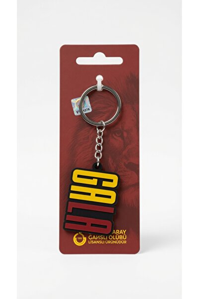 Piolent Galatasaray Silicone Keychain Licensed Gs Fan Product Original Yellow...