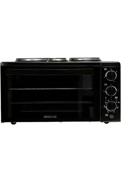 Other Davoline Star 4508 Ηλεκτρικός Φούρνος Πάγκου 38 λίτρα με 3 Εστίες Μαύρο...