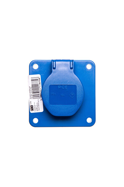 PCE Priză de bord 10/16A 2P+Z 230V albastru IP44 104-8b