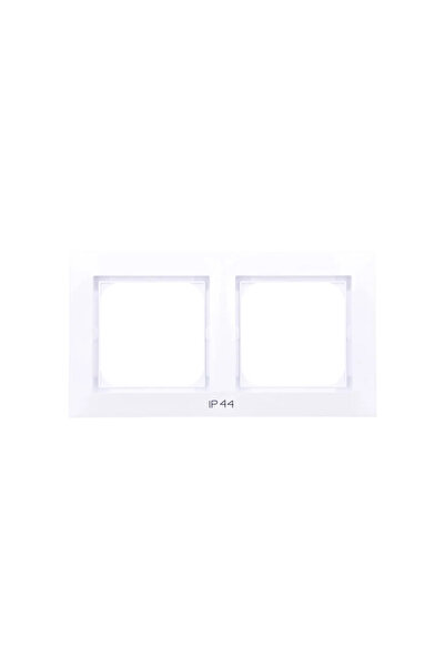 OSPEL Cadru dublu Impression pentru elemente de fixare IP-44 alb (RH-2Y/00)