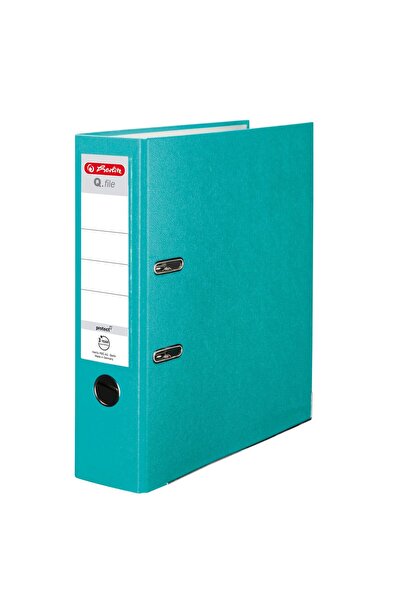 Herlitz Fisier Q Binder A4 8cm PP turcoaz