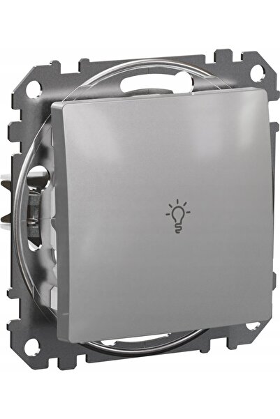 Schneider Electric Sedna Buton Design Light Argintiu Aluminiu SDD113132
