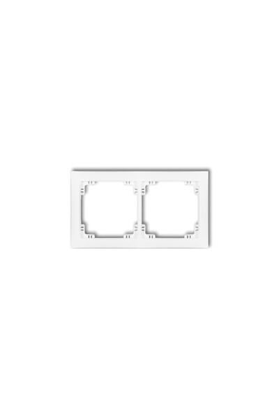 KARLIK Ramă dublă universală DECO din plastic moale DECO, alb mat 25DRSO-2