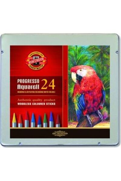 Koh-i Noor Set de creioane Koh-I-Noor Progresso Aquarell, fără lemn, 24 culori