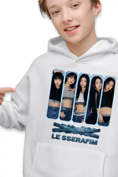OEM Детски суичър за момчета Le Sserafim Kpop Bts Парти мърч