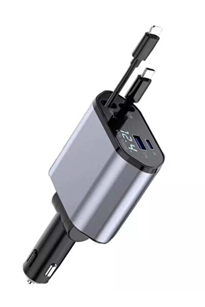 Generic 4 in 1 Super-Fast Phone Car Charger, USB Type C/IOS Cable for Phone F...