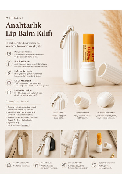 Dekor Keychain Lip Balm Case