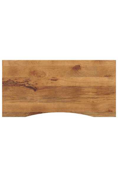 vidaxl Blat birou cu decupaj curbat 110x50x2,5cm lemn masiv mango brut