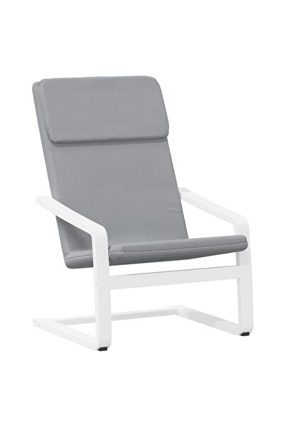 vidaxl Scaun de relaxare, gri deschis, material textil