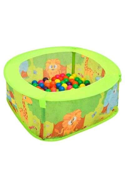 vidaxl Piscină cu bile pentru copii, 300 de bile, 75 x 75 x 32 cm