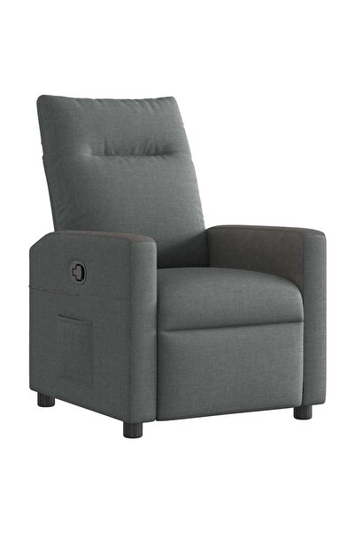 vidaxl Fotoliu recliner Gri închis 69 x 86 x 100 cm țesătură