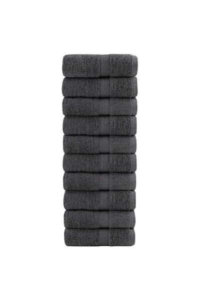 vidaxl Prosoape Premium, SOLUND 10 bucăți antracit 30 x 50 cm 600 gsm