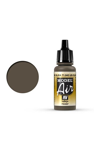 Vallejo 17ml Χρώμα Αέρος - Στρατιωτικό Λαδί ΗΠΑ # 71043