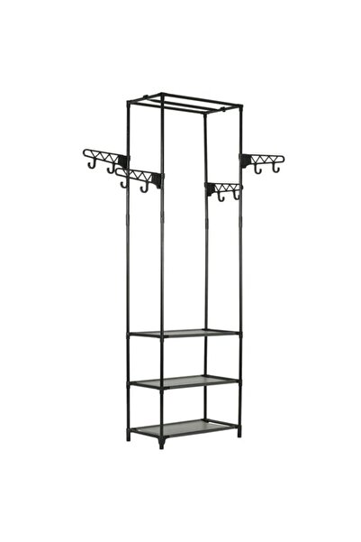 vidaxl Suport pentru haine, din oțel și țesătură nețesută, 55 x 28.5 x 175 cm...