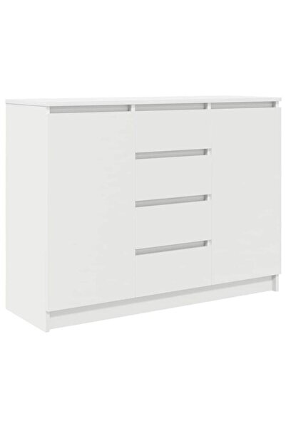 vidaxl Comodă cu sertare Albă 100,5 x 35 x 76 cm Lemn prelucrat