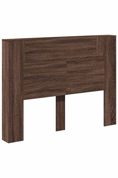 vidaxl Tăblie cap Stejar închis 140 x 16,5 x 103,5 cm Lemn compozit