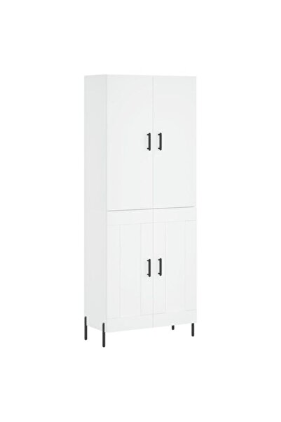 vidaxl Dulap înalt, alb, 69.5 x 34 x 180 cm, lemn prelucrat