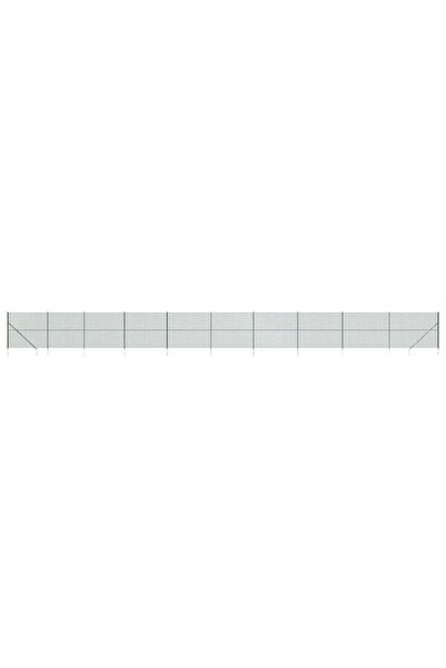 vidaxl Gard din plasă de sârmă cu țăruși de fixare, verde, 1,6 x 25 m