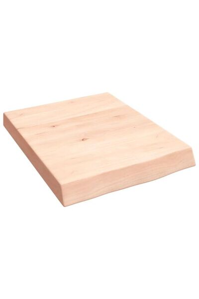 vidaxl Blat de baie, 40 x 50 x(2-6) cm, lemn masiv netratat