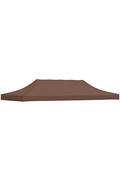 vidaxl Acoperiș cort de petrecere, maro, 6 x 3 m, 270 g/m²