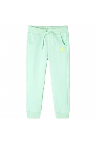 vidaxl Pantaloni de trening pentru copii, verde aprins, 116