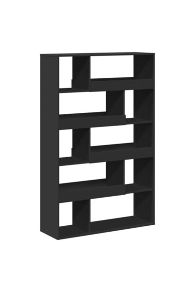 vidaxl Bibliotecă, neagră, 100 x 33 x 156,5 cm, lemn prelucrat