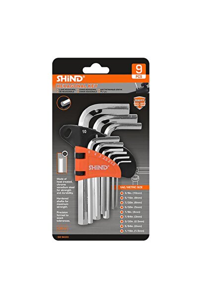 shind Σετ Κλειδιά Άλεν 1.5-10mm (SHI-94333) (SHI94333)