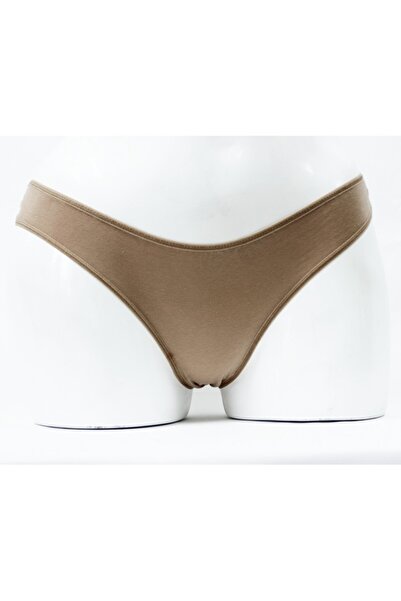 VELVET TOUCH Γυναικεία Βραζιλίας Βαμβακερά Μπεζ 20X-39MPE, Χρώμα Μπεζ, Μέγεθος L