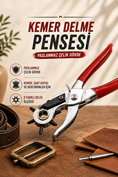 Lisinya Belt Punching Pliers Stainless Steel Body -