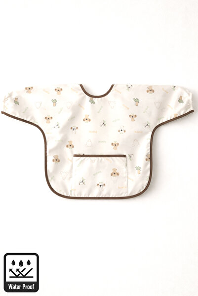 Miniel Unisex Baby Koala Printed Long Sleeve Pocket Detailed Tie-Up Liquid-Pr...