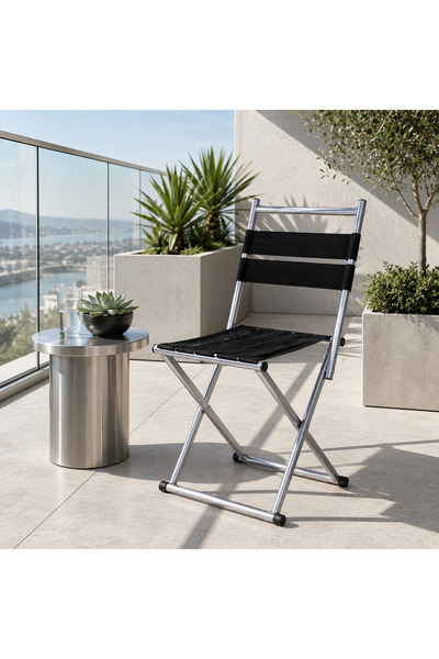 Bysay BAYSAY MODERN METAL BALKON MUTFAK SANDALYESİ KAMP SANDALYESİ