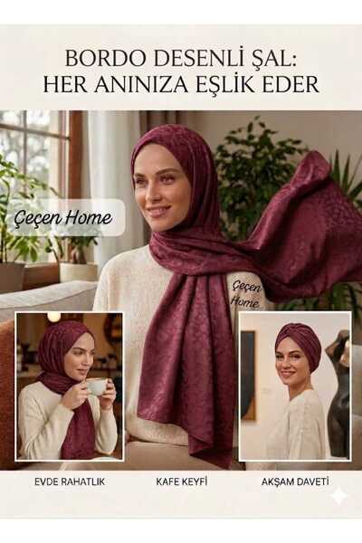 ÇEÇEN HOME (1 Piece) Modern Elegant Patterned Shawl, Breathable Synthetic Fab...