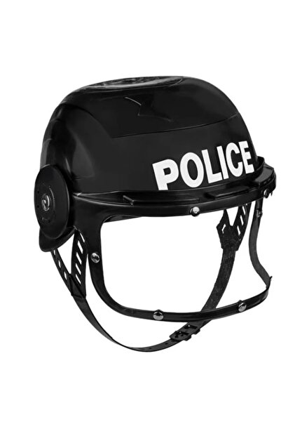 OEM Cască de poliție neagră