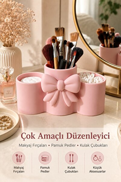 Dekoratif Fiyonk Tasarımlı Çok Bölmeli Organizer