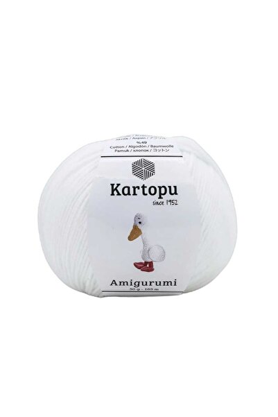 Kartopu Amigurumi K010-White 50 Gr 165 m Lot 70057