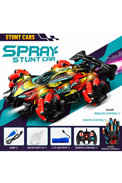 stars pearl سيارة ريموت كنترول بهلوانية ذكية مع قفاز استشعار الحركة وبخاخ رذا...