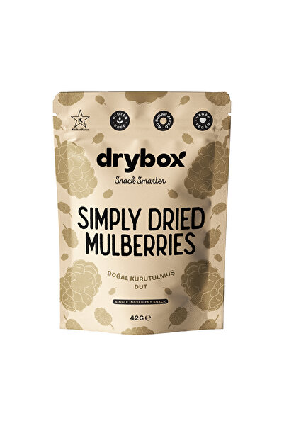 DRYBOX Dried Mulberry 42g – No Added Sugar, 100% Natural Soft Healthy Fruit S...