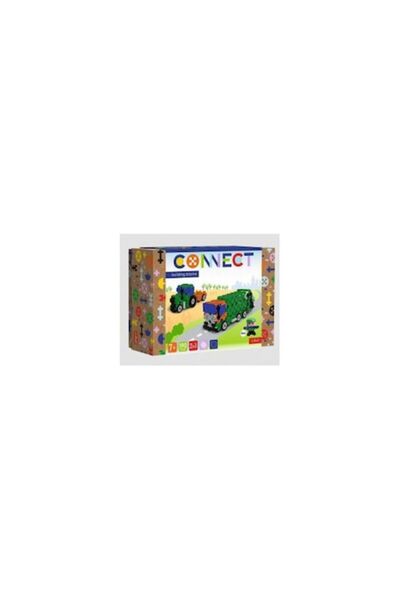 Other Set de construcție Connect - Camion de gunoi / Tractor, 190 piese, figu...